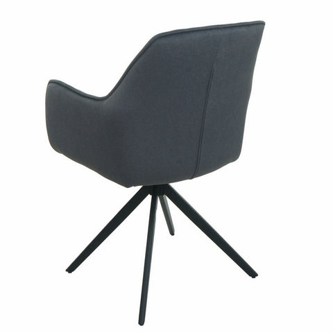 Essgruppe Lara - Eiche Artisan mit 6 Stühlen in Anthrazit für 6 Personen