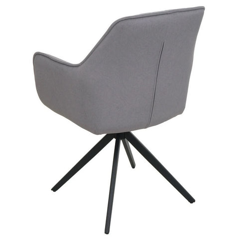 Essgruppe Lara - Eiche Stirling mit 6 Stühlen in Creme-Beige für 6 Personen