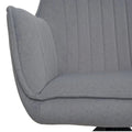 Essgruppe Lara - Eiche Wotan mit 6 Stühlen in Creme-Beige für 6 Personen