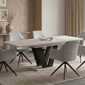 Essgruppe Lara - Kaschmir-Beige mit 6 Stühlen in Kaschmir-Beige für 6 Personen