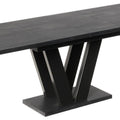 Essgruppe Lara 130-210cm inkl. 6 drehbare Bouclé-Stühle