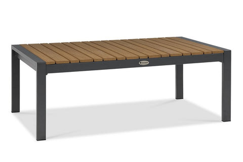 Focus Garden Gartenlounge-Set Edison Caffe Anthrazit 5-Sitzer 4-tlg Aluminium Polywood