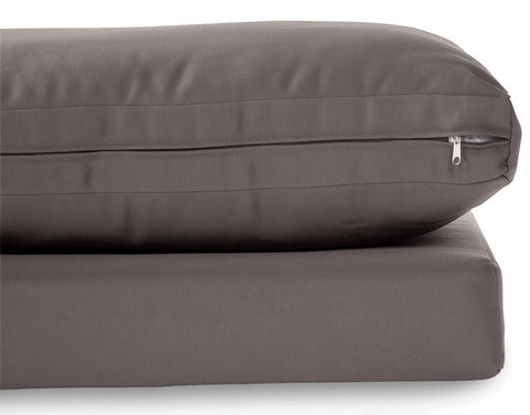 Focus Garden Gartenlounge-Set Emerson Ecksofa-Set mit Tisch Grau Stahl Polywood 227x227 cm