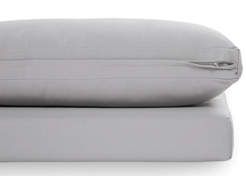 Focus Garden Gartenlounge-Set "Emerson" Ecksofa-Set Stahl & Polywood Hellgrau 220x220cm