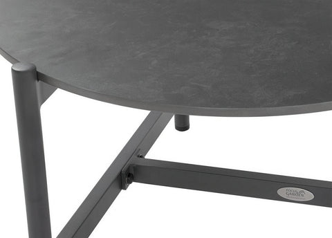 Focus Garden Gartenlounge-Set GRAFTON CAFFE Grau - 2-Sitzer, 2 Sessel, 2 Tische, Seilgeflecht