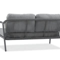 Focus Garden Gartenlounge-Set GRAFTON CAFFE Grau - 2-Sitzer, 2 Sessel, 2 Tische, Seilgeflecht