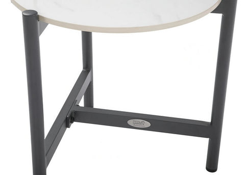 Focus Garden Gartenlounge-Set GRAFTON CAFFE Grau - 2-Sitzer, 2 Sessel, 2 Tische, Seilgeflecht