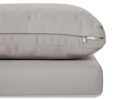 Focus Garden Gartenlounge-Set JAVA – Kompaktes 2-Sitzer Ecksofa mit Tisch in Grau