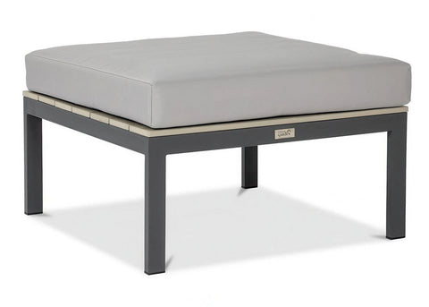 Focus Garden Gartenlounge-Set JAVA – Kompaktes 2-Sitzer Ecksofa mit Tisch in Grau