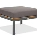 Focus Garden Gartenlounge-Set JAVA Ecksofa 2-Sitzer mit Tisch Schwarz verzinkter Stahl