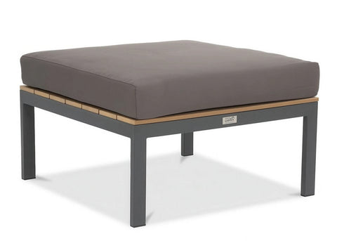 Focus Garden Gartenlounge-Set JAVA Ecksofa 2-Sitzer mit Tisch Schwarz verzinkter Stahl