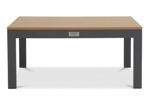 Focus Garden Gartenlounge-Set JAVA Ecksofa 2-Sitzer mit Tisch Schwarz verzinkter Stahl