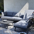 Focus Garden Gartenlounge-Set Modular 5-tlg. Grau Aluminium