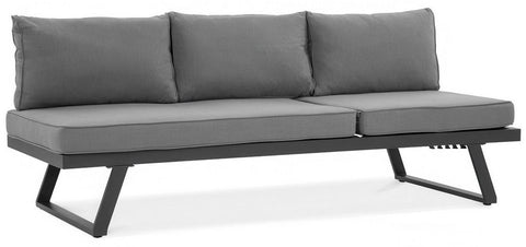 Focus Garden Gartenlounge-Set Modular 5-tlg. Grau Aluminium