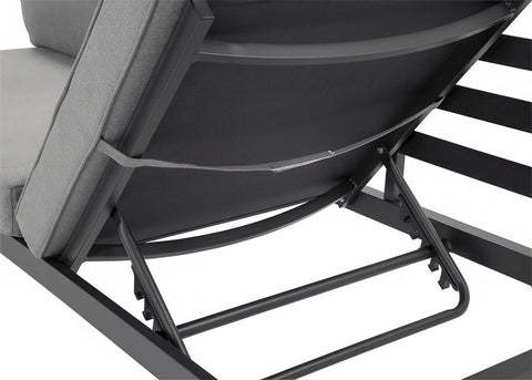 Focus Garden Gartenlounge-Set Modular 5-tlg. Grau Aluminium