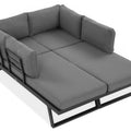 Focus Garden Gartenlounge-Set Modular 5-tlg. Grau Aluminium