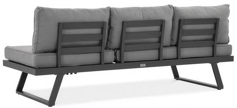 Focus Garden Gartenlounge-Set Modular 5-tlg. Grau Aluminium