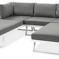 Focus Garden Gartenlounge-Set Modular 4-in-1 Aluminium Weiß 260x190 cm