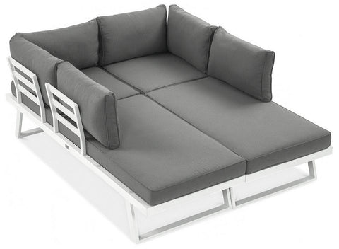 Focus Garden Gartenlounge-Set Modular 4-in-1 Aluminium Weiß 260x190 cm