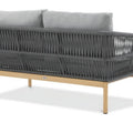 Focus Garden Gartenlounge-Set PARIS CAFFE Grau Aluminium & Rope Ecksofa 272x212 cm