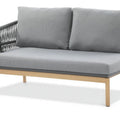 Focus Garden Gartenlounge-Set PARIS CAFFE Grau Aluminium & Rope Ecksofa 272x212 cm