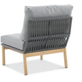 Focus Garden Gartenlounge-Set PARIS CAFFE Grau Aluminium & Rope Ecksofa 272x212 cm