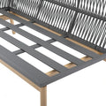 Focus Garden Gartenlounge-Set PARIS CAFFE Grau Aluminium & Rope Ecksofa 272x212 cm