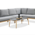 Focus Garden Gartenlounge-Set PARIS CAFFE Grau Aluminium & Rope Ecksofa 272x212 cm