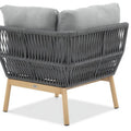 Focus Garden Gartenlounge-Set PARIS CAFFE Grau Aluminium & Rope Ecksofa 272x212 cm