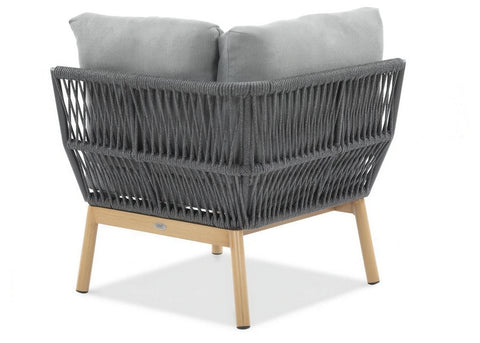 Focus Garden Gartenlounge-Set PARIS CAFFE Grau Aluminium & Rope Ecksofa 272x212 cm