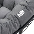 Bjørkka Schaukelstuhl "RONDA" Dark Grey, Stahl & Polyester