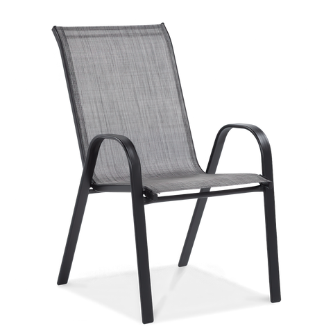 Gartenmöbel-Set BOLOGNA 150/6 - Esstisch mit 6 Stühlen, Anthrazit / Mixed Grey