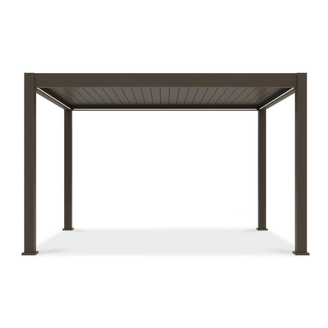 Gutroof Elektrische Pergola DELUXE PRO AUTOMATIC 3x4m LED Aluminium Taupe