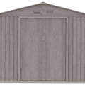 Hardmaister Metall Gerätehaus Hudson 277x255 cm Grau-Eiche 6.5 m² Gartenhaus