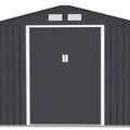 Hardmaister Gerätehaus Hudson 277x319 cm Anthrazit - Metall Geräteschuppen 8.25 m²