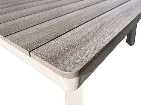 furrore Gartenlounge-Set STELVIO CAFFE Ecklounge Aluminium Beige 4-6 Personen
