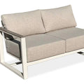 furrore Gartenlounge-Set STELVIO CAFFE Ecklounge Aluminium Beige 4-6 Personen