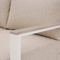 furrore Gartenlounge-Set STELVIO CAFFE Ecklounge Aluminium Beige 4-6 Personen
