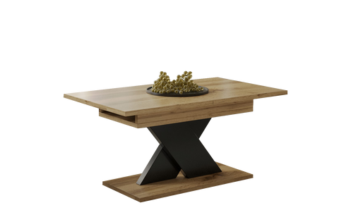 Kompakter Couchtisch Ilo in geschlossener Form