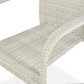 Focusgarden Gartenmöbel-Set FIESTA/LUGO 4+1 Weiß – Wetterfeste Polyrattan Sitzgruppe mit 80x80cm Glastisch