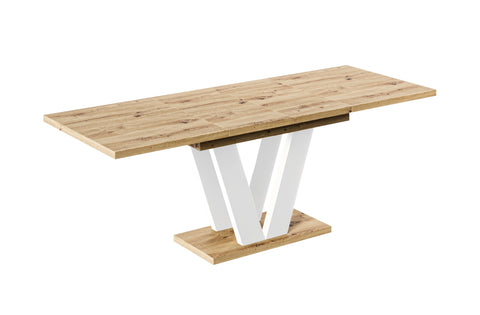Ausziehbarer Esstisch "Lara" 130-210cm (Eiche Artisan) von Endo-Möbel bei coso-home