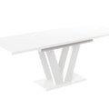 Ausziehbarer Esstisch "Lara White" 130-210cm (Weiß Hochglanz) von Endo-Möbel bei coso-home