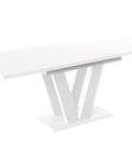 Ausziehbarer Esstisch "Lara White" 130-210cm (Weiß Hochglanz) von Endo-Möbel bei coso-home