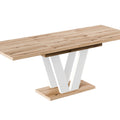 Ausziehbarer Esstisch "Lara White" 130-210cm (Eiche Evoke) von Endo-Möbel bei coso-home