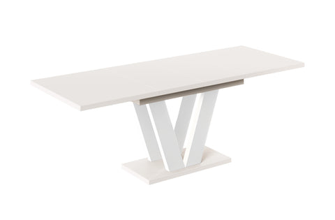 Ausziehbarer Esstisch "Lara White" 130-210cm (Kaschmir Beige) von Endo-Möbel bei coso-home