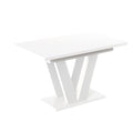 Ausziehbarer Esstisch "Lara White" 130-210cm (Weiß Hochglanz) von Endo-Möbel bei coso-home