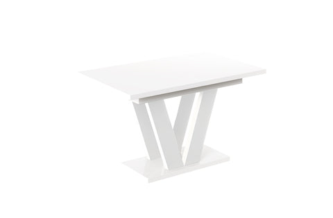 Ausziehbarer Esstisch "Lara White" 130-210cm (Weiß Hochglanz) von Endo-Möbel bei coso-home