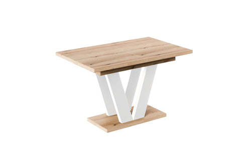 Ausziehbarer Esstisch "Lara White" 130-210cm (Eiche Evoke) von Endo-Möbel bei coso-home