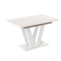 Ausziehbarer Esstisch "Lara White" 130-210cm (Kaschmir Beige) von Endo-Möbel bei coso-home