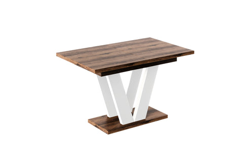 Ausziehbarer Esstisch "Lara White" 130-210cm (Eiche Monastery) von Endo-Möbel bei coso-home